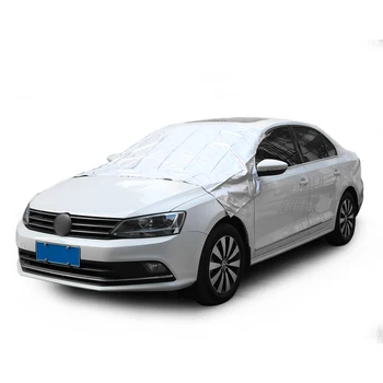 

210*120cm Anti-UV Car Window Sunshade Magnet Retractable Foldable Windshield Cover Protector Winter Snow Ice Dust Frost Guard