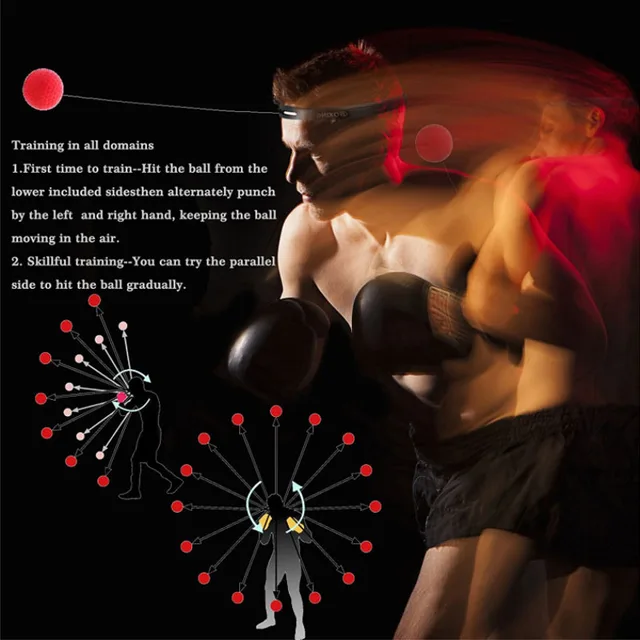 Boxing Ball String Reflex  Sport Training Fitness Silikon Punch Bands