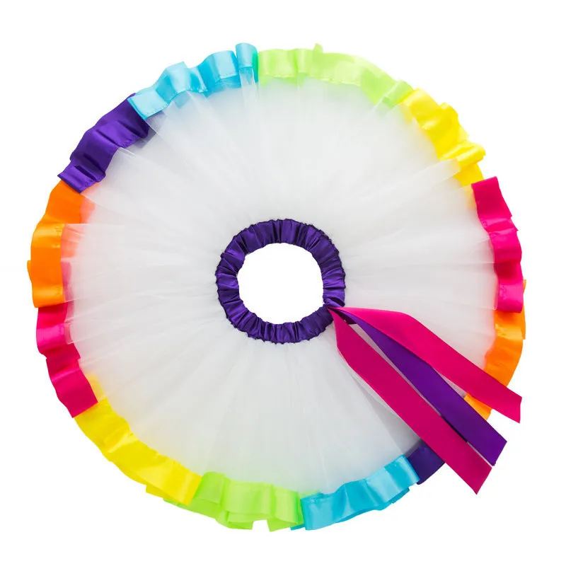 Rainbow Dress Children Girls Clothes Tutu Dresses for Kids Party Colorful Tulle Child Halloween Christmas Costume Acting Dancing (5)