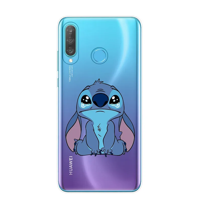 Мультяшный милый Стич Ститч чехол для телефона huawei P30 P20 Lite Pro P10 P9 P8 Lite Мягкий силиконовый чехол из ТПУ - Цвет: T5981