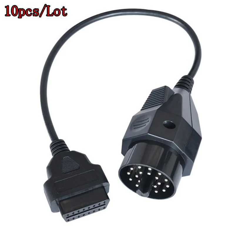 

10pcs/lot OBD2 Diagnostic Cable For BMW 20Pin OBD2 Connector to OBD For BMW Connector 20PIN to 16PIN Pin Connector Adapter