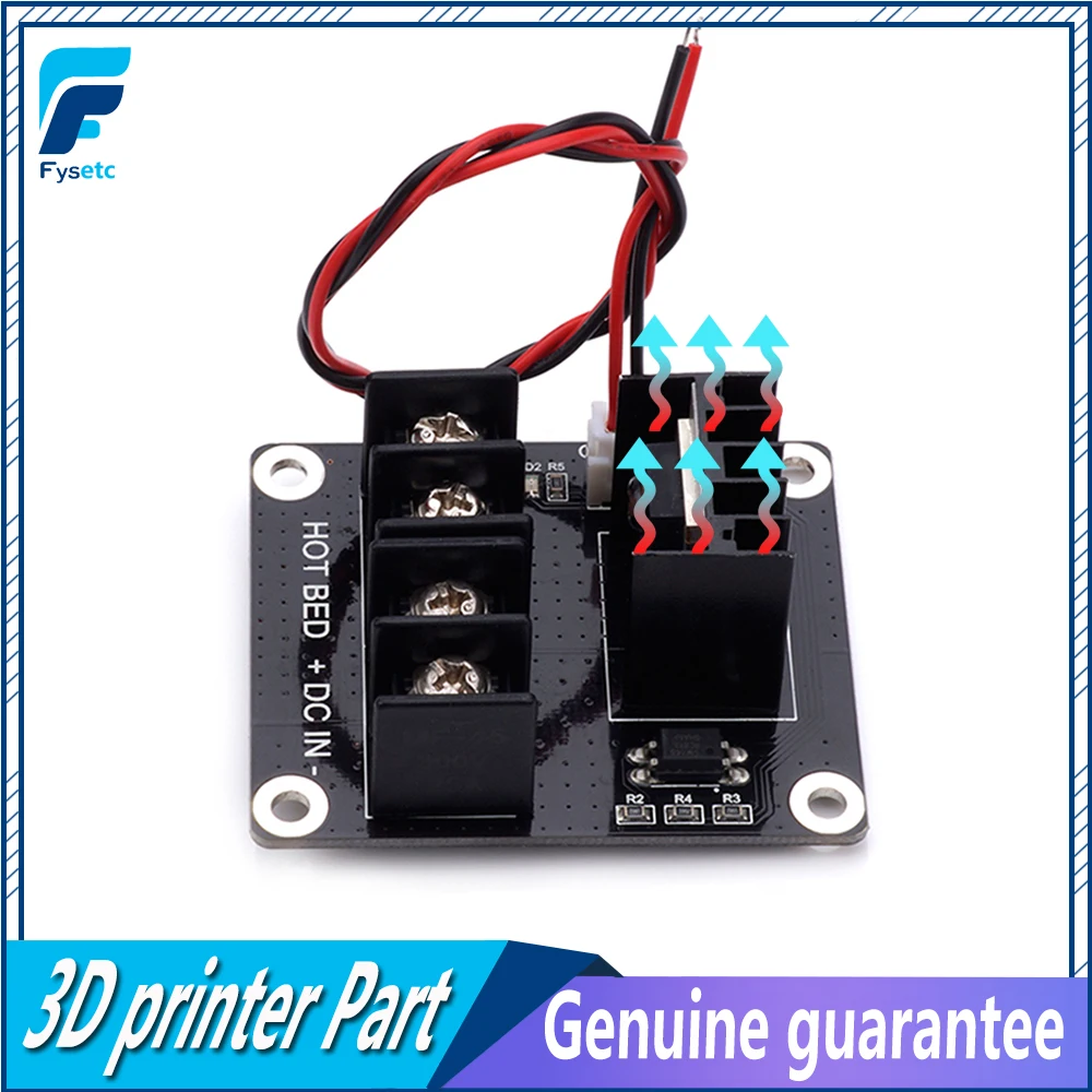 3d принтер с подогревом кровать модуль питания/hotfet MOSFET Модуль расширения inc. 2pin свинец с кабелем для Anet A8 A6 A2 Ramps 1,4