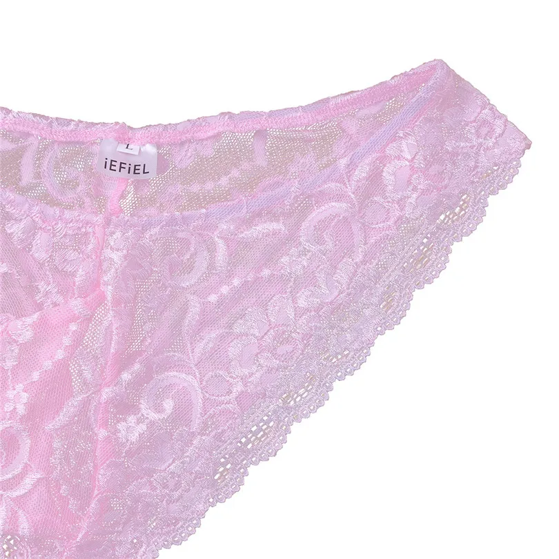 hosiery socks Sissy Lace Floral Sexy Panties Mens Briefs Gay Underwear Bulge Pouch Underpants Low Rise Briefs Sissy Lingerie for Man Nightwear c strings underwear