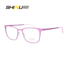 Металлические оптические очки оправа для мужчин и женщин Близорукость очки анти Синие лучи компьютерные очки игровые очки Рецептурные очки