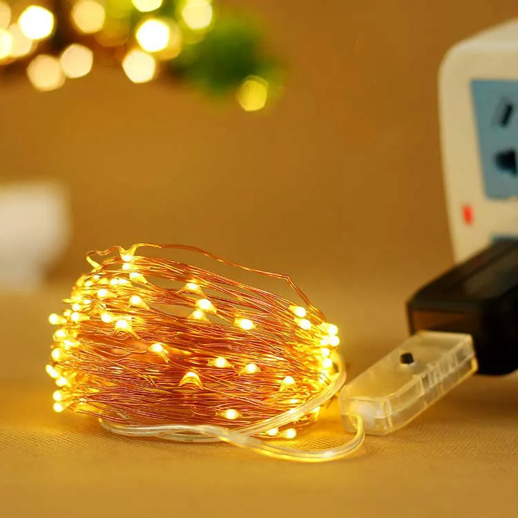 Usb гирлянда с медным проводом Рождественская новый узор восемь функций украшение