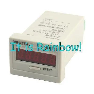 

Free Shipping Panel Mount Accumulating Counter DC24V 5 Digit Display JDM11-5H