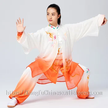 

Chinese Tai chi clothes Martial arts suit kungfu uniform taiji clothing wushu garment demo for men women children boy girl kids