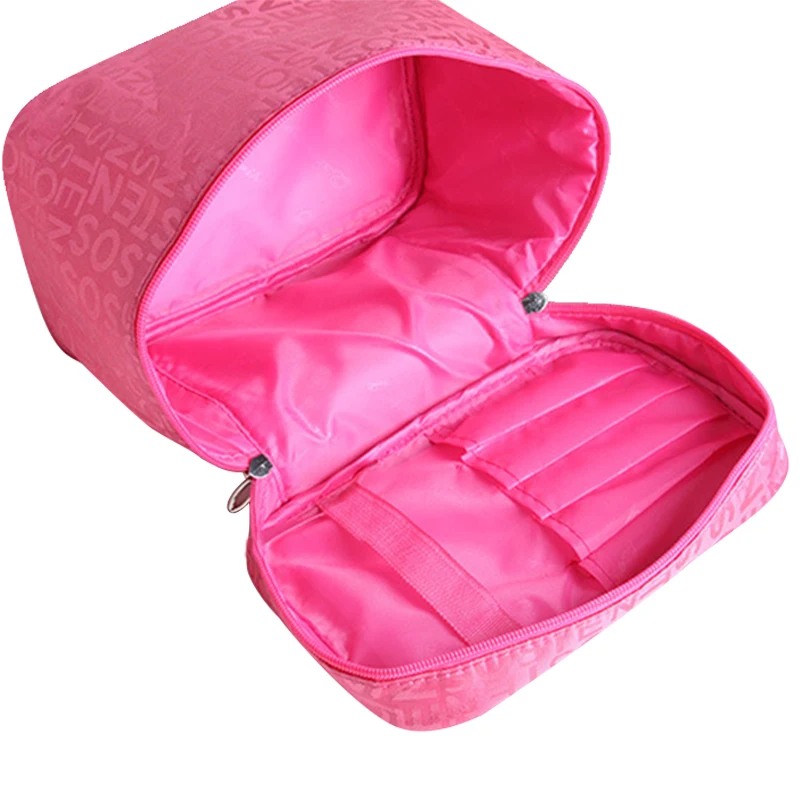 2021 Letters Cosmetic Bag Women Fold Waterproof Toiletry Kit Wash Necessaire Travel Organizer Bag Professional Make up Bags CQ95 3