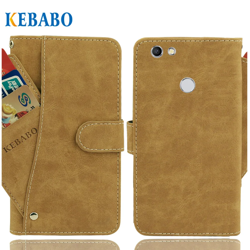

Vintage Leather Wallet TP-Link Neffos C9A Case 5.45" Flip Luxury 3 Front Card Slots Cover Magnet Stand Phone Protective Bags