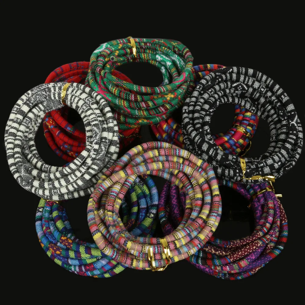 

New Arrival 5mm 3meter/lot Multicolors Bohemia Fabric Cord Rope String DIY Necklaces & Bracelets For Jewelry Making