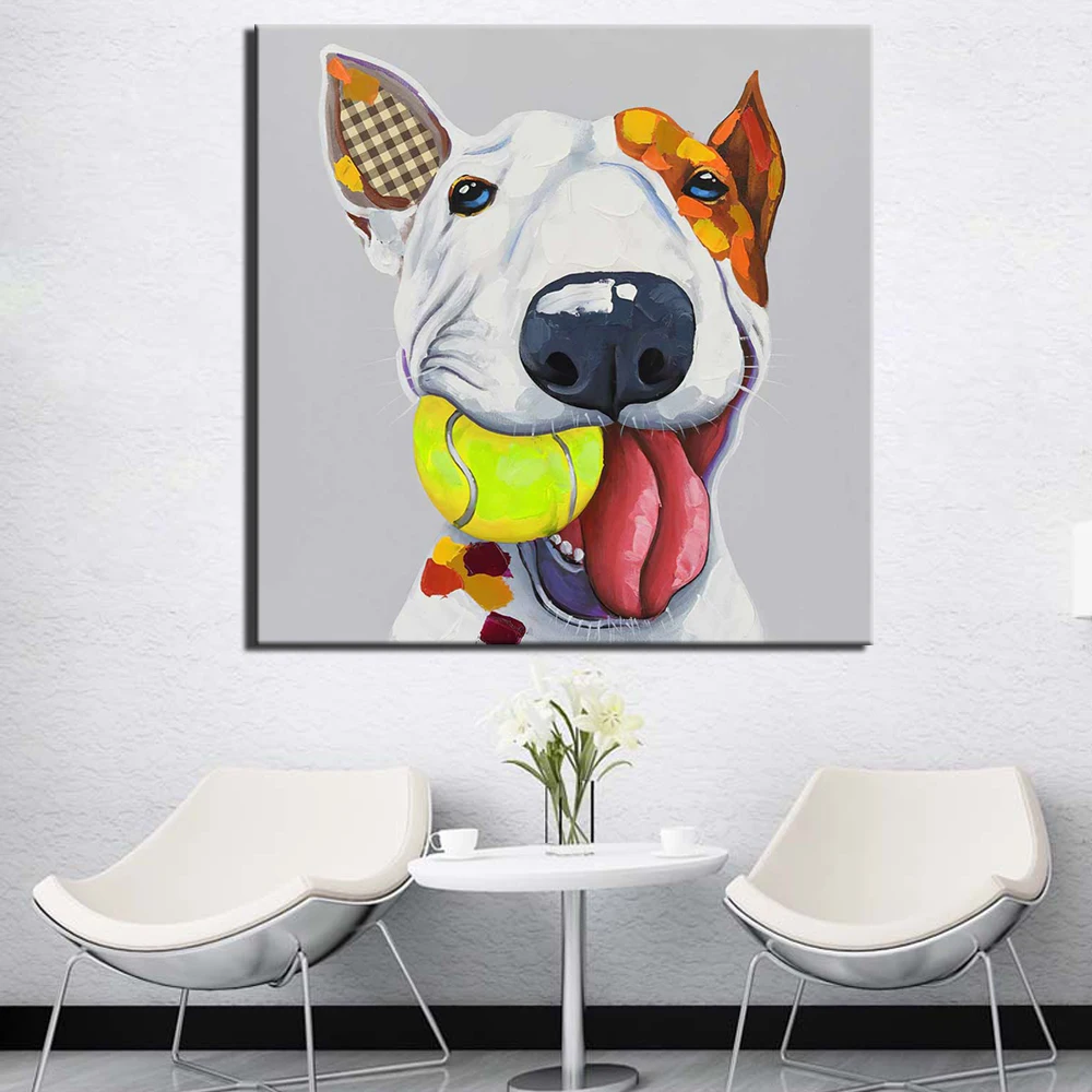 

Wall Art Abstract dog Canvas Painting 1 Pcs Print Poster Pictures Home Bedroom Living Room Decoration
