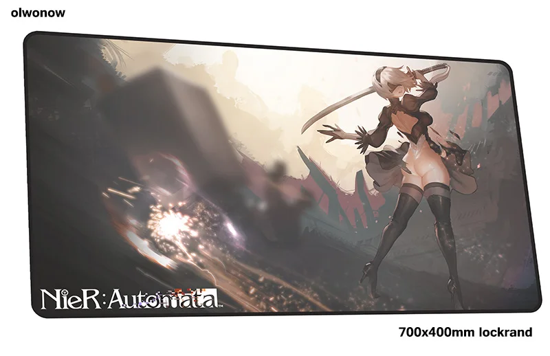 Nier automata коврик для мыши геймер высокого класса 700x400x2 мм notbook коврик для мыши игровой коврик для мыши с закрытыми краями коврик для мыши ПК Настольный коврик - Цвет: Size 700x400x2mm