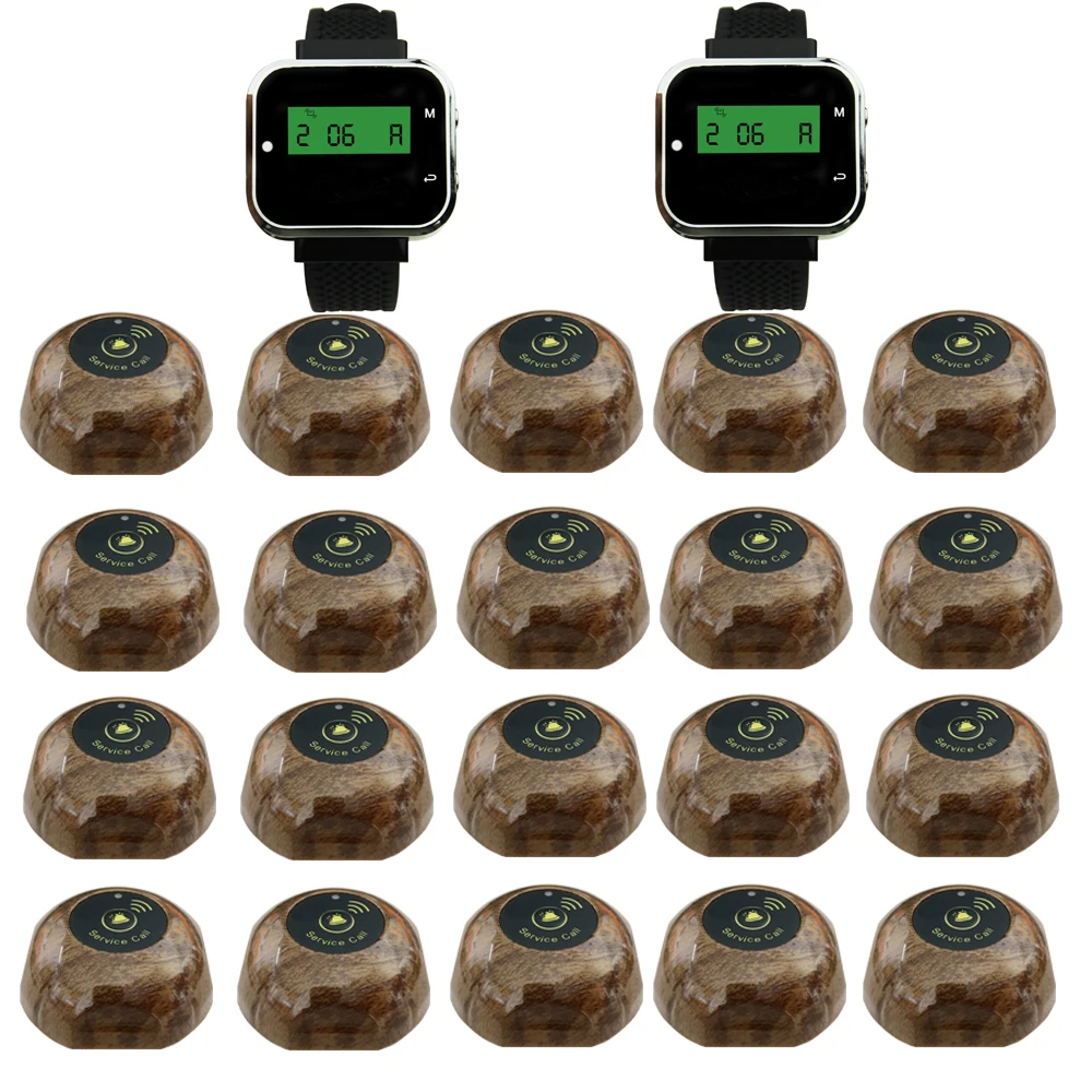 JINGLE BELLS wireless calling system 20 call buttons +2 watch pager for