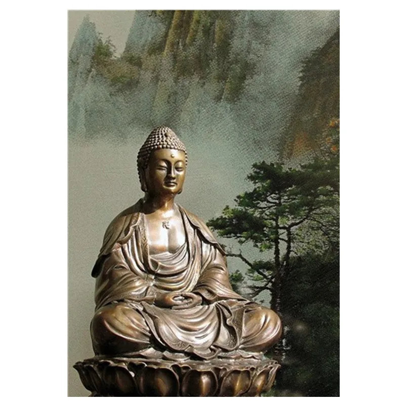 

Full circle / 5D DIY diamond painting "flowers in the Buddha" embroidery cross stitch mosaic home decoration gifts