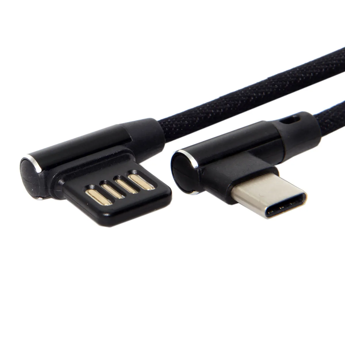 Кабель для передачи данных USB Micro & Type C с левым и углом 90 градусов 2 0 рукавом