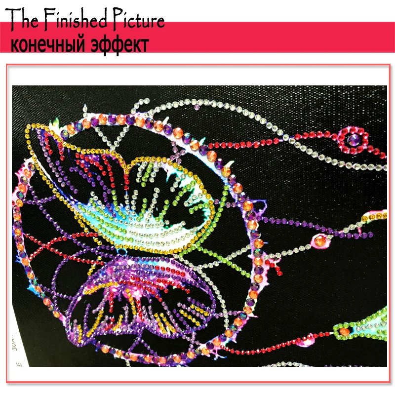 RUBOS DIY 5D Diamond Embroidery Dreamcatcher Butterfly Diamond Painting Crystal Bead Mosaic Picture Rhinestone Handicraft Gift (4)