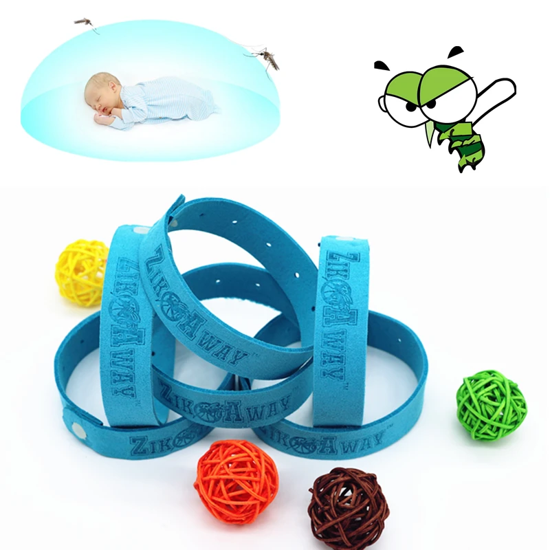 10bags(60pcs) Pure Essence Citronella Oil Mosquito Repellent Band