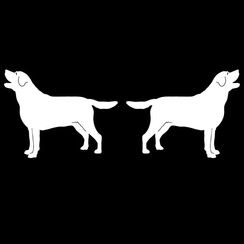 12.7*4.8CM Labrador Retriever Dog (Left & Right) Car Rearview Mirror Decorative Stickers 2 12.7*4.8CM Labrador Retriever Dog (Left & Right) Car Rearview Mirror Decorative Stickers 2