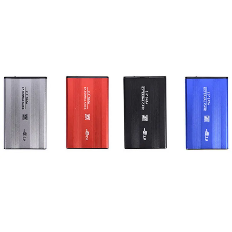 

USB2.0 SATA BOX 2.5" HD BOX Hard Disk Enclosure Aluminum Alloy HD HDD Hard Drive Disk Case HDD External Storage Enclosure