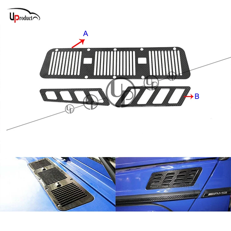 W463 G63 G65 Anteriore Cappuccio Prese D'Aria G500 G55 G63 G65 B800 Di Carbonio E Acciaio Anteriore Hood Scoop Vents Tutti I G Calss 1990 ~ 2017