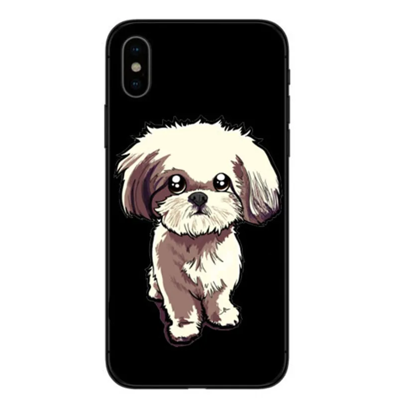 Pomeranian cao bonito Caso Capa Dura para o iPhone Da Apple X XS 11Pro Max XR 7 8 Plus alem de 5 10 Casos Telefone Coque|Сумки для
