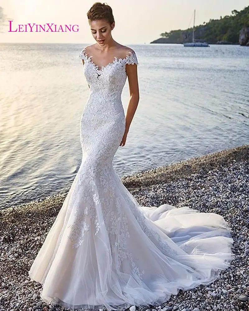 2019 Vestidos de Novias элегантный современный Сексуальная Русалка стильные свадебные платья Robe de Mariage милое платье для невесты на молнии с