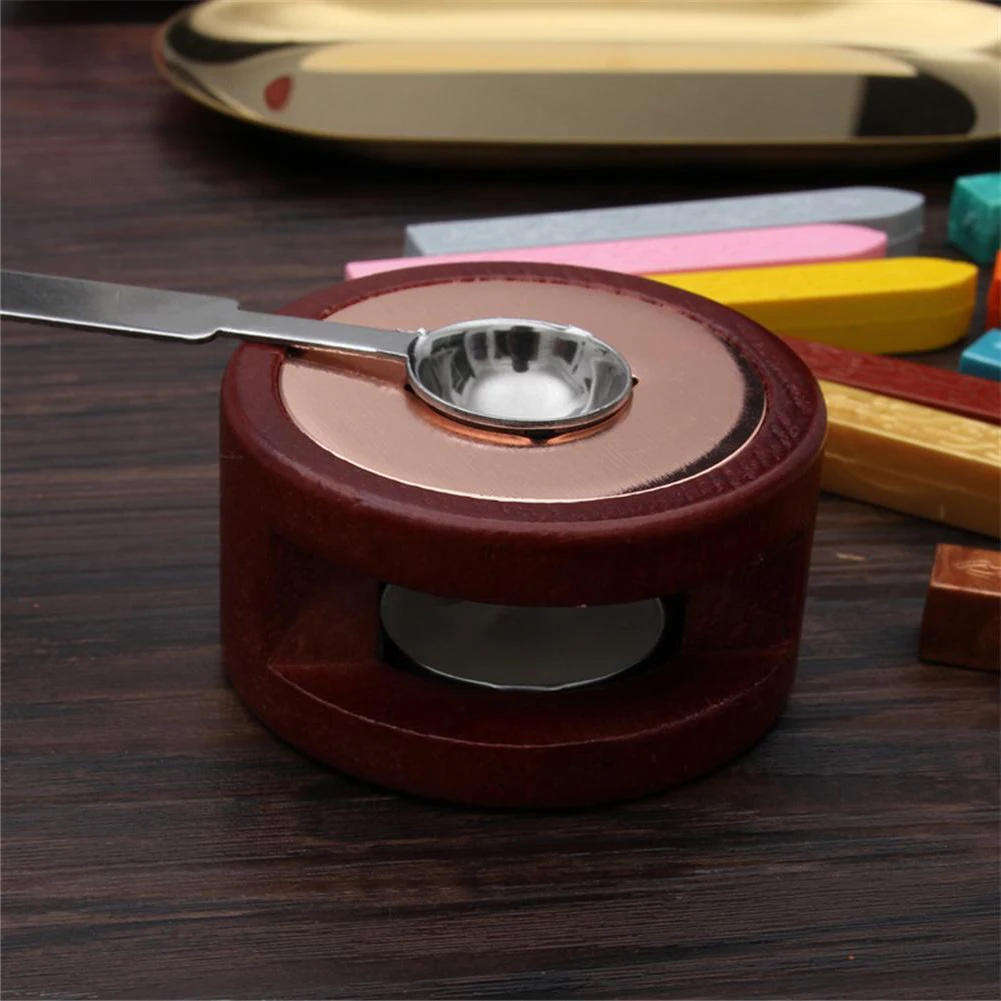 

7*4cm Creative Stamp Wax Seal Beads Sticks Warmer Wax Sticks Melting Glue Furnace Tool Stove Pot For Wax Seal Stamp Candle