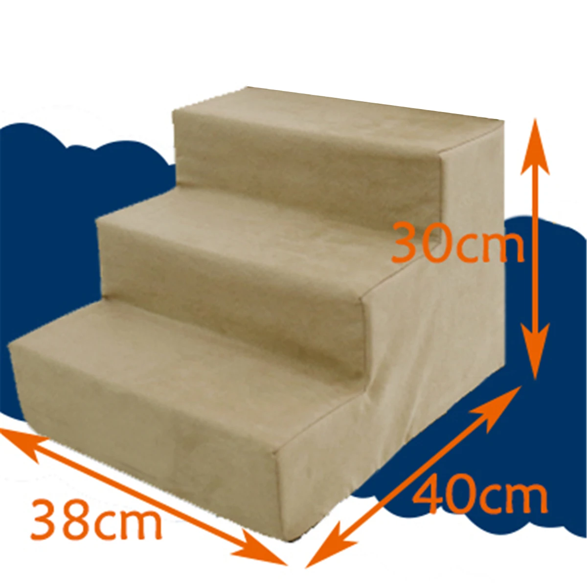 3 шага Портативный собака Кот Лестницы пандус простой способ лестница крышка внутреннего нескользящий кожаный диван-кровать, крышка, аксессуары для собак, универсальный - Цвет: Khaki