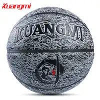 Kuangmi Basketballs PU Leather Official Size 7 Indoor Outdoor Basketball Ball