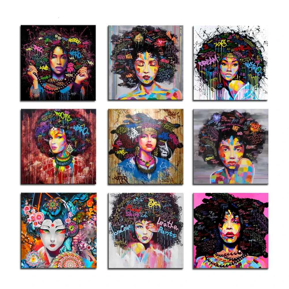 African-American-Woman-Canvas-Print-Art-Painting-Portrait-Decorative-Wall-Pictures-for-Living-Room-Office