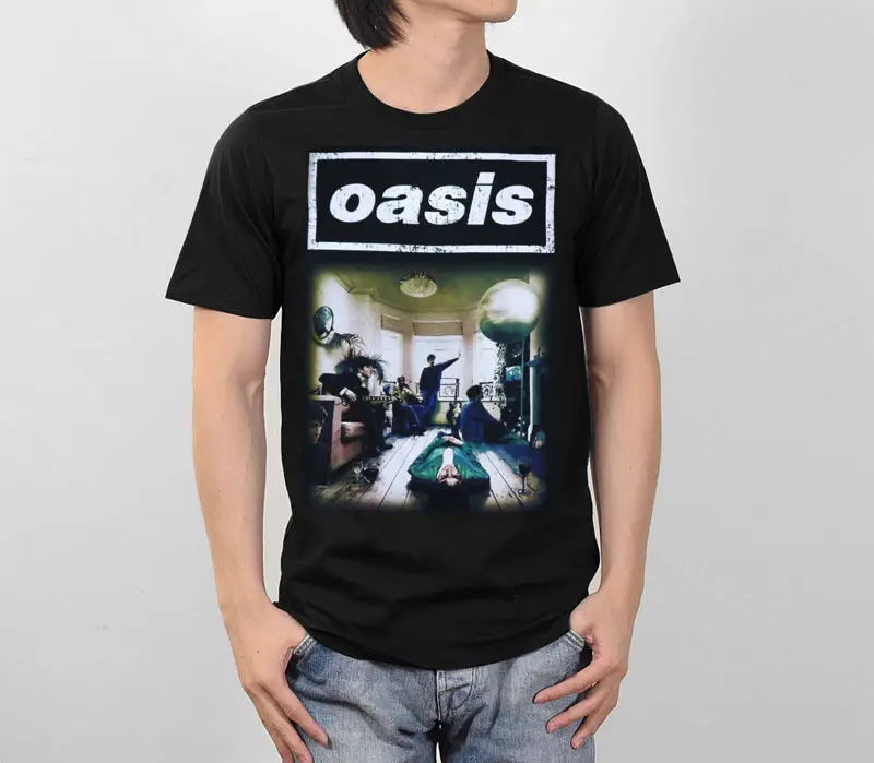 

OASIS DEFINITELY MAYBE ALBUM LIAM NOEL GALLAGHER BRIT POP ROCK MEN T-SHIRT S-2XL New Fashion Men'S T Shirt Unisex Fashion