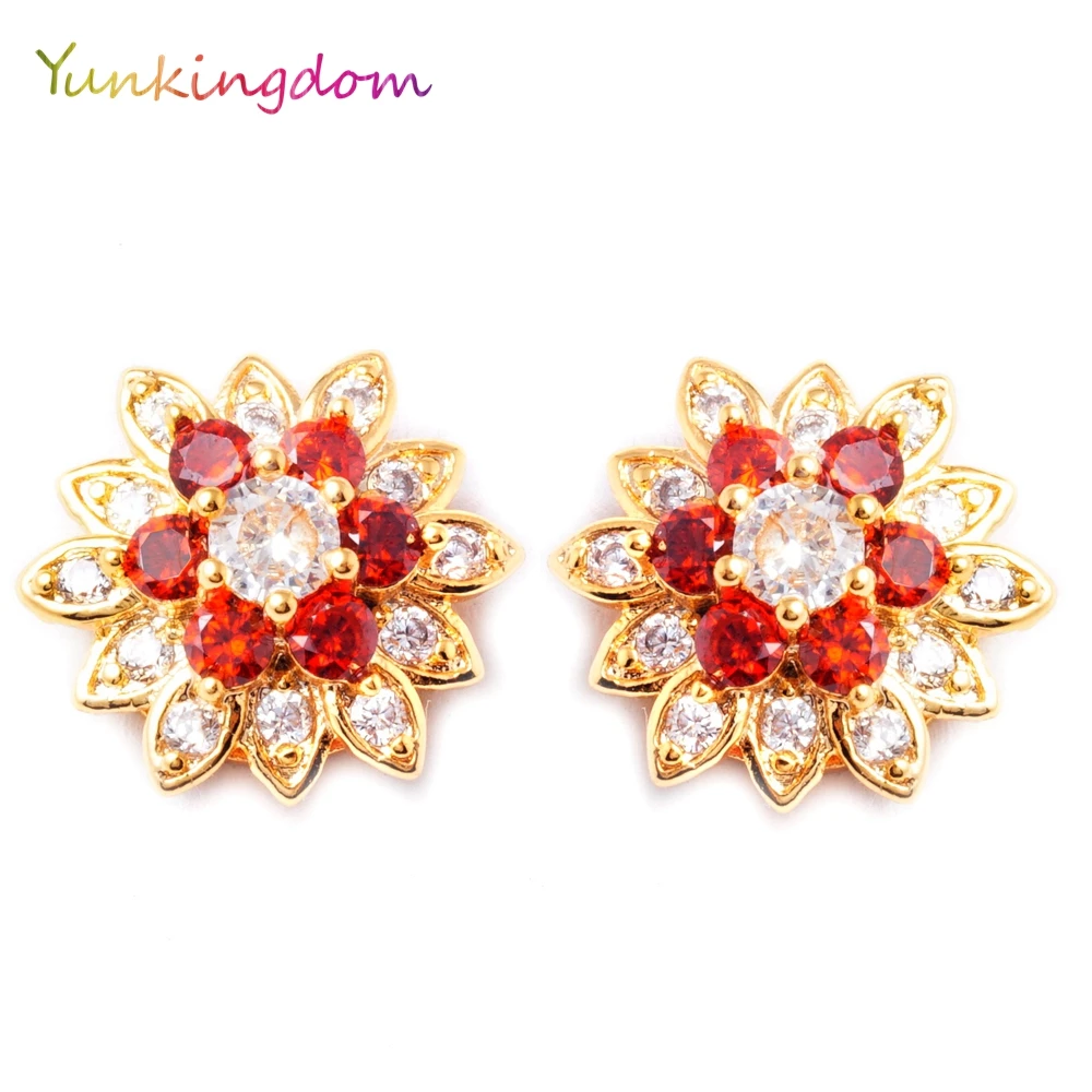Серьги гвоздики Yunkingdom K1402 женские в богемном стиле очаровательные модные сережки