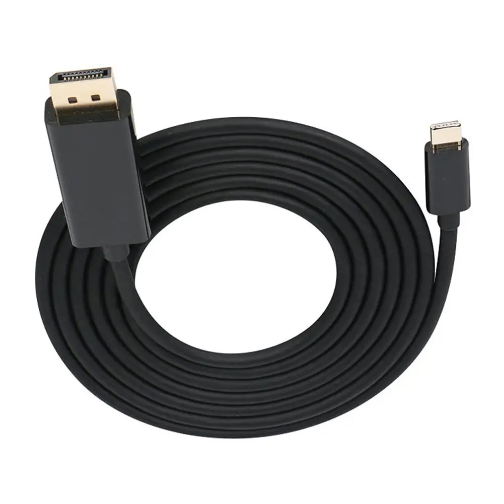 Новое поступление 2020 DP Интерфейс * 1 черный адаптер USB C DisplayPort 6 футов/1 8 м 3. 0 Type папа