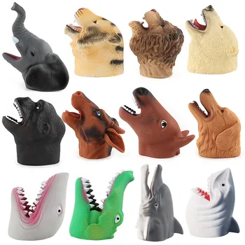 

Cool Wild Animals Marine Life Dolphin Elephant Toy Hand Puppets Cartoon Lion Hand Puppet Doll Baby Kids Toys Birthday Gift B06