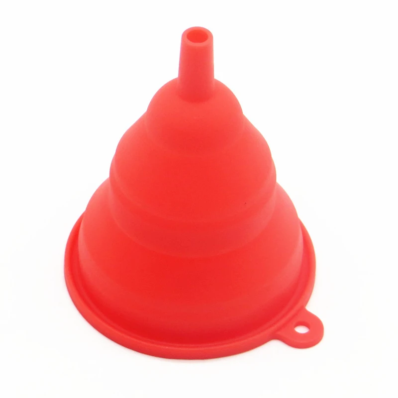 High Quality Silicone Foldable Funnel Mini Collapsible Style Oil Water Liquid Separating Funnel Portable Kitchen Tools Gadgets (3)