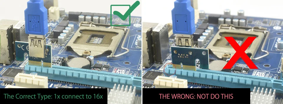 5 Pieces PCI-E Riser Card Extender  (7)