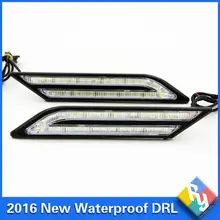2016 NEW 2Pcs DRL Led Daytime Running Lights Car Brake & Steering Light Source Car Styling Waterproof Fog Lamps
