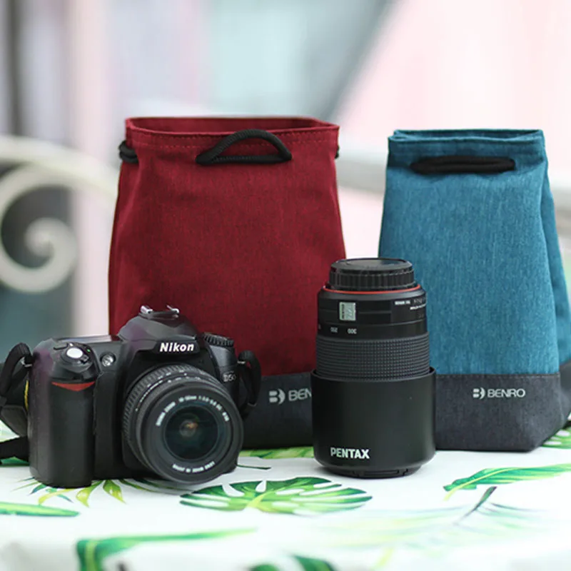 

Roadfisher Single-Back Protective Sheath Micro Single Camera Package Storage Bag Pouch Fit Canon Nikon Fuji Sony Lens Case