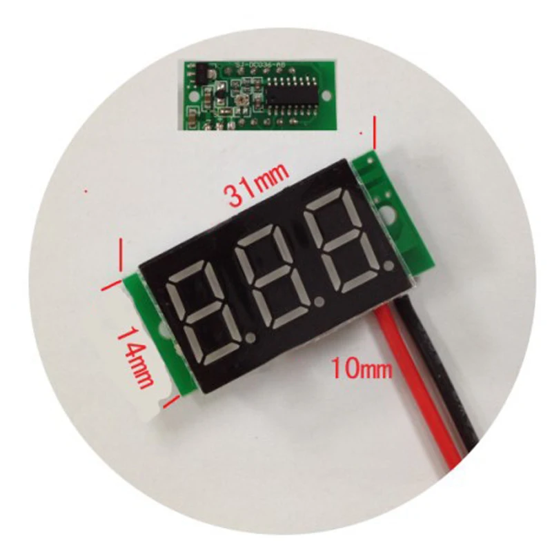 0,36 дюймов 2,5 V-30 V Мини цифровой вольтметр Напряжение метр тестер светодиодный Экран электронный Запчасти аксессуары Цифровой вольтметр