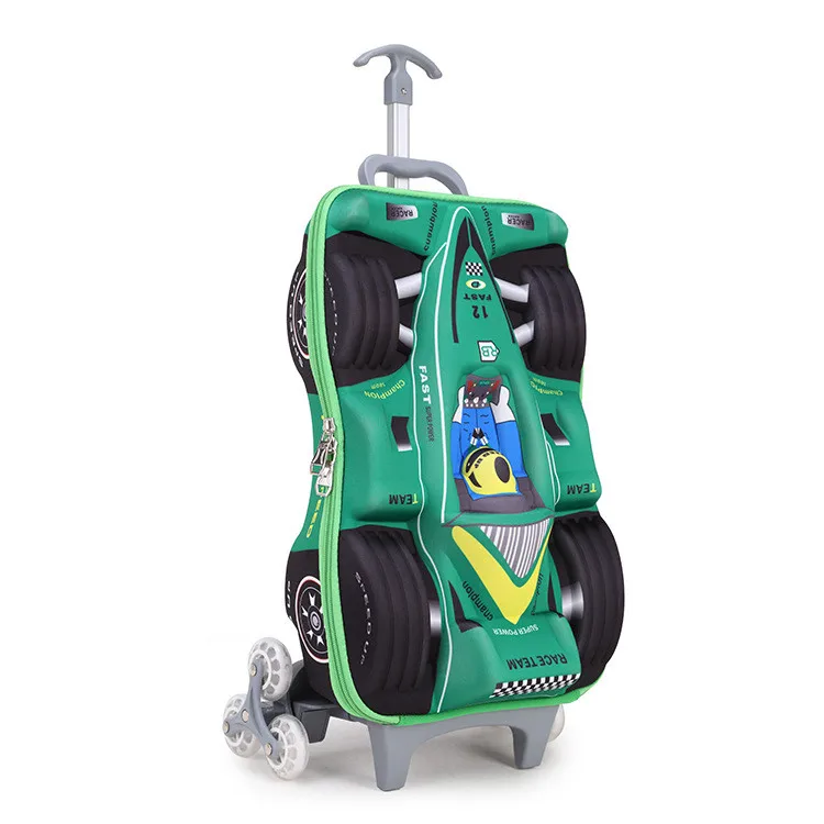 2017 Removable Children ④ Schoolbag With 3 Wheels 2017 Removable Children Schoolbag With 3 Wheels Stairs Kids Princess Trolley School Pack Luggage Book Bags Wheeled Backpack Abs