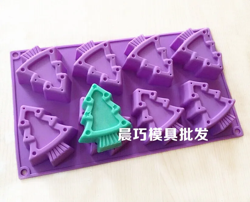 

The supply of silicone cake mould mold soap eighth Christmas tree