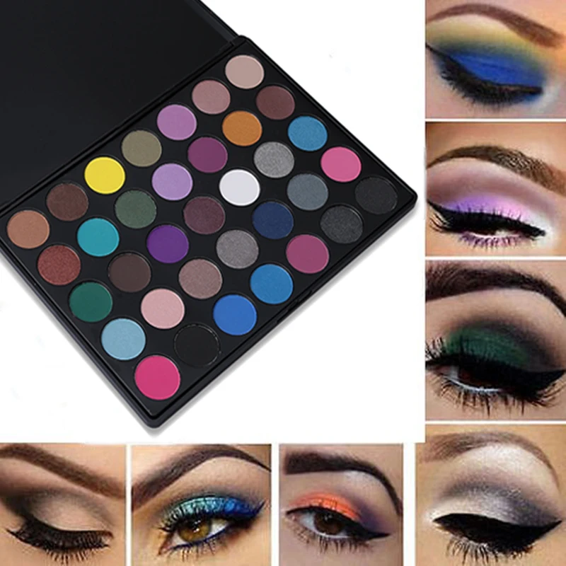 35 Color Eyeshadow Palette Shimmer Matte Makeup Shining 