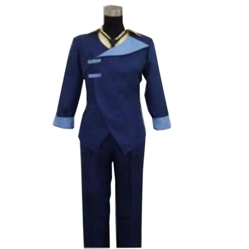 

Cowboy Bebop Spike Spiegel Cosplay Costume Anime Custom Made Blue Uniform
