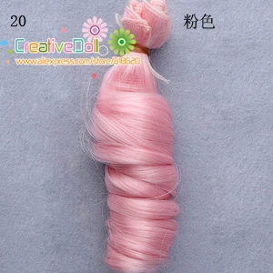 1 шт 15 см Парики с волнистыми волосами для куклы BJD/SD куклы парики/волосы DIY провода вьющиеся волосы парик для куклы - Цвет: No 20