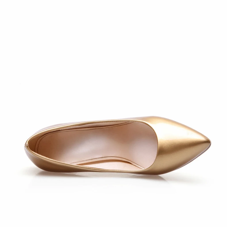 RQFF Brand Womens Pumps 9cm Thin Super High Heels Point Toe Female Shoes With Box Ladies Sexy Party Gold Sliver Heels Size 34-43 (7)