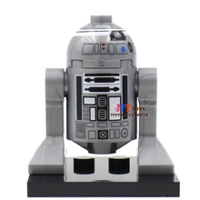 Single Sale star wars superhero marvel gray R2D2 Series building blocks model bricks toys for children brinquedos menino