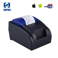 Дешевые Bluetooth термопринтер 58 мм Android, IOS POS чековый принтер нет необходимости лента, картриджи для кассовый аппарат печати
