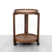 Съемный Маленький журнальный столик дизайнерская модель комнаты твердая деревянная гостиная боковой Диванный простые двойные круглые маленькие углы
