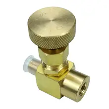 Медный игольчатый клапан 600 psi 1/" NPT Мужской* 1/8" Женский NPT
