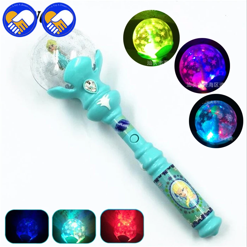 

A TOY A DREAN Kids Elsa LED Magic Wand Music Singing Let It Go Ice Snow Queen Glow Led Toys Juguetes Con Luces Led Light Sticks
